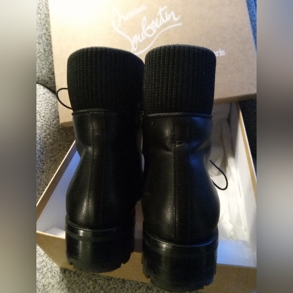 Mens Louis Vuitton Paris Trapman Flat Black Calf Boots in Black - Picture 9 of 14